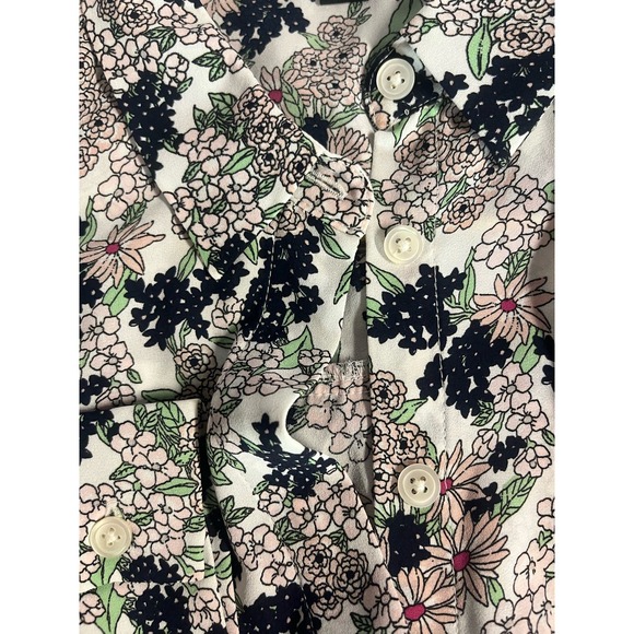 Ann Taylor blouse long sleeve floral size Small button down front - Picture 7 of 7